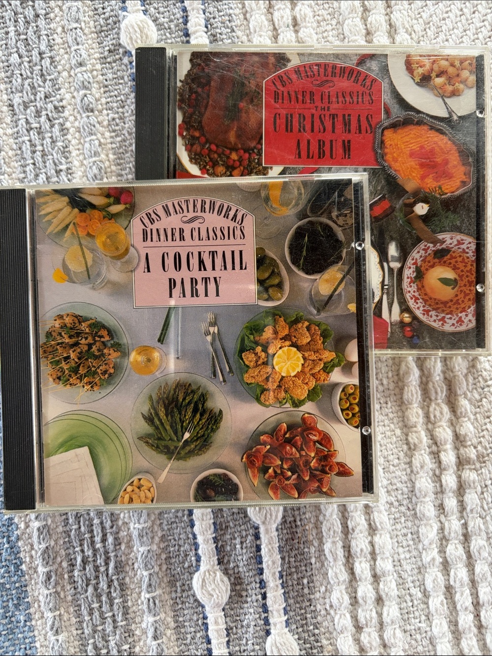 Two Vintage Martha Stewart Dinner Classics CDs - CBS Masterworks w/Recipes